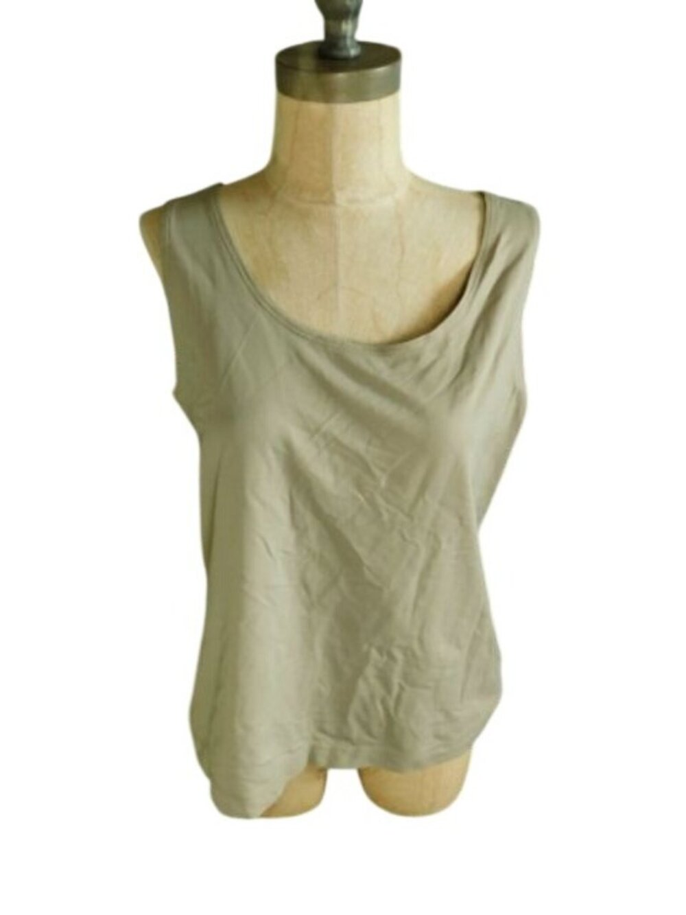 Chico's Size L Large (2) Stretchy Print Scoop Neck Tank Style Top
